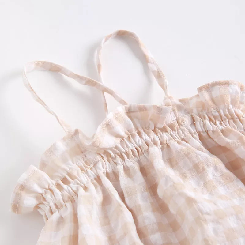 Evie Gingham Romper