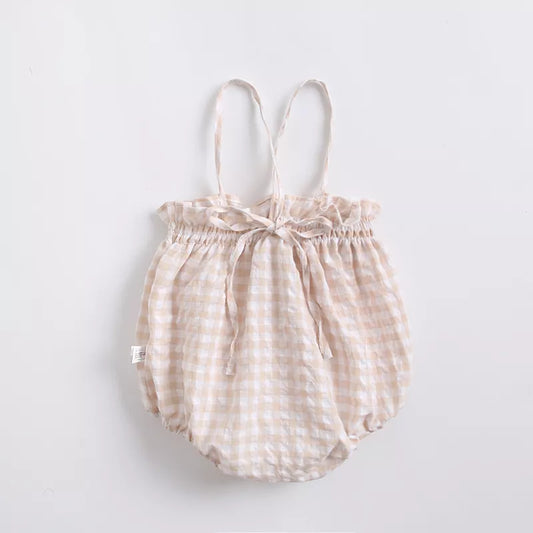 Evie Gingham Romper